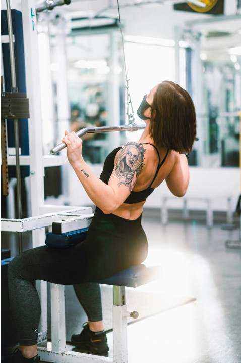 Home workout scene